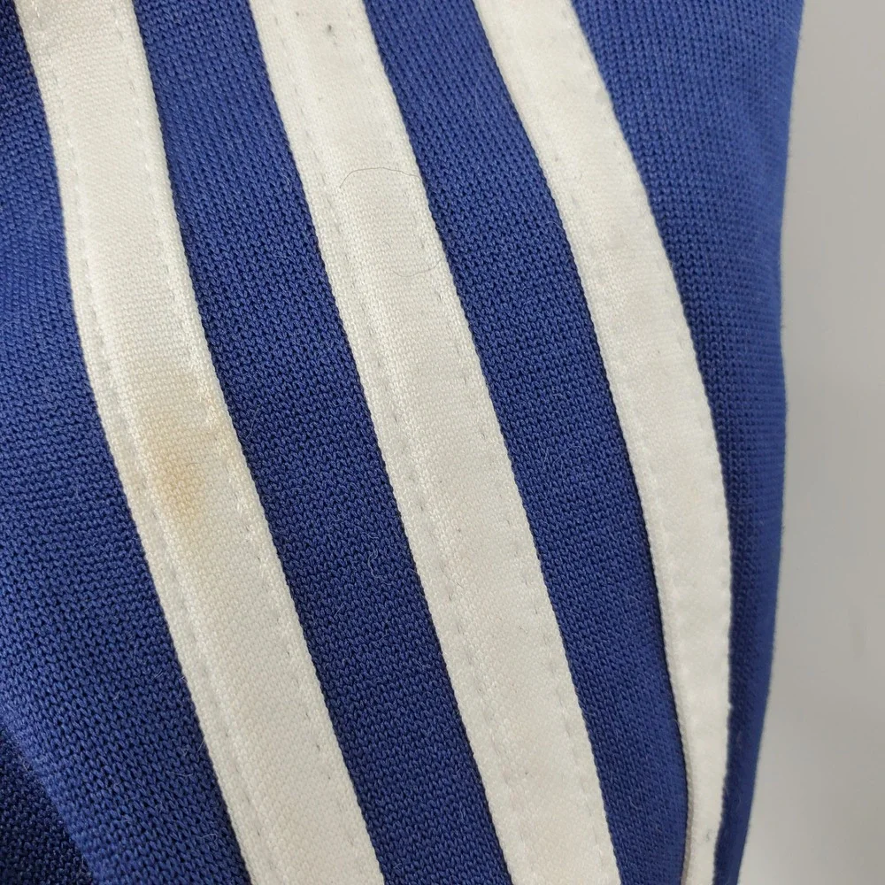 Vintage Adidas Team USA Track Pants Blue White Stripes Mens Large Olympic Sporty